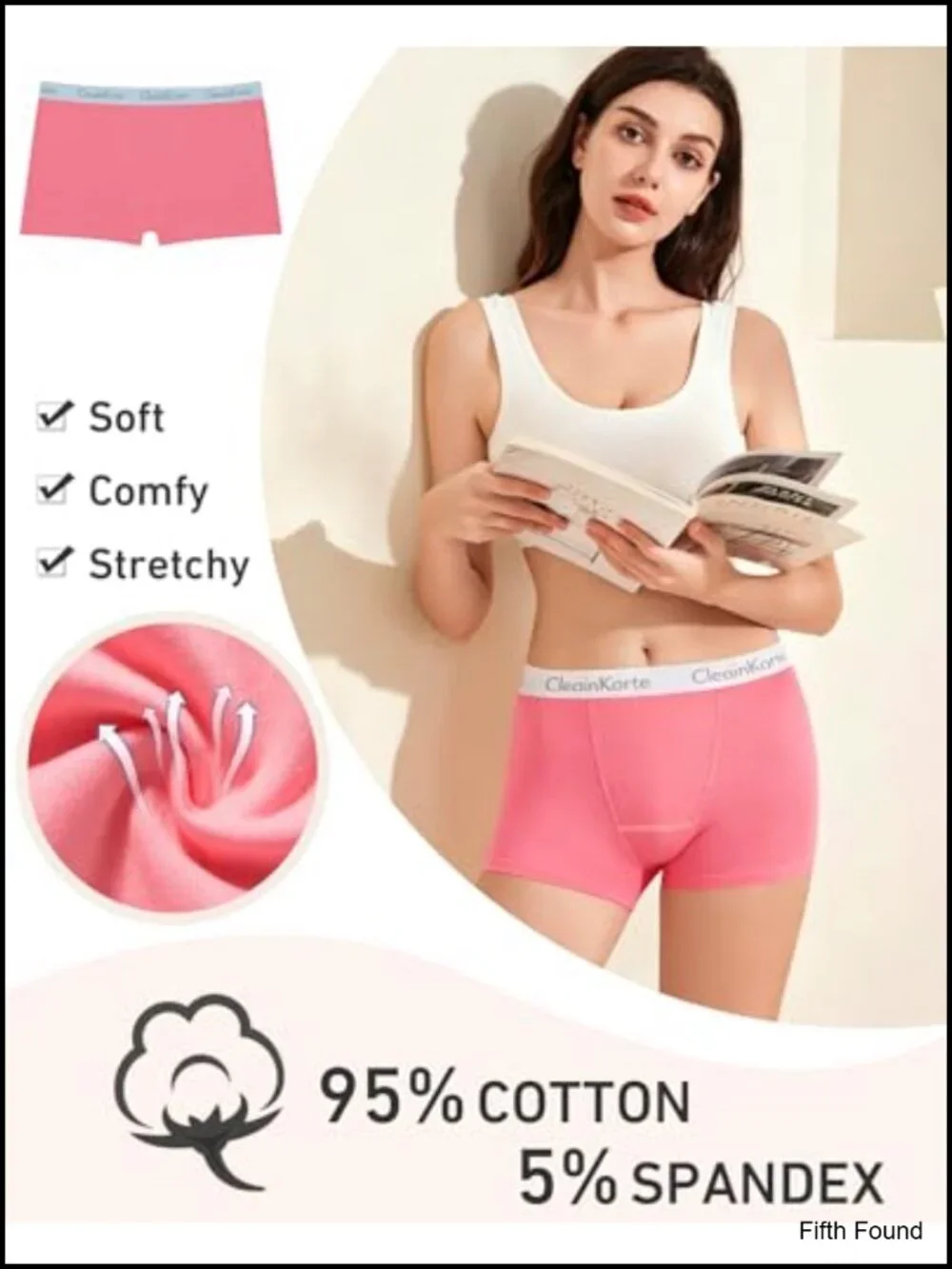 Cotton Mid-High Waist Full Coverage Boy Shorts 4-Pack